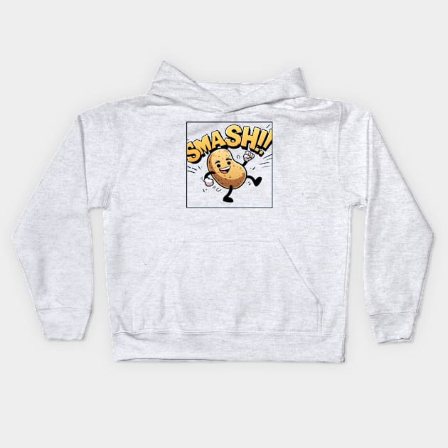 smash potato Kids Hoodie by RW Ratcliff Music